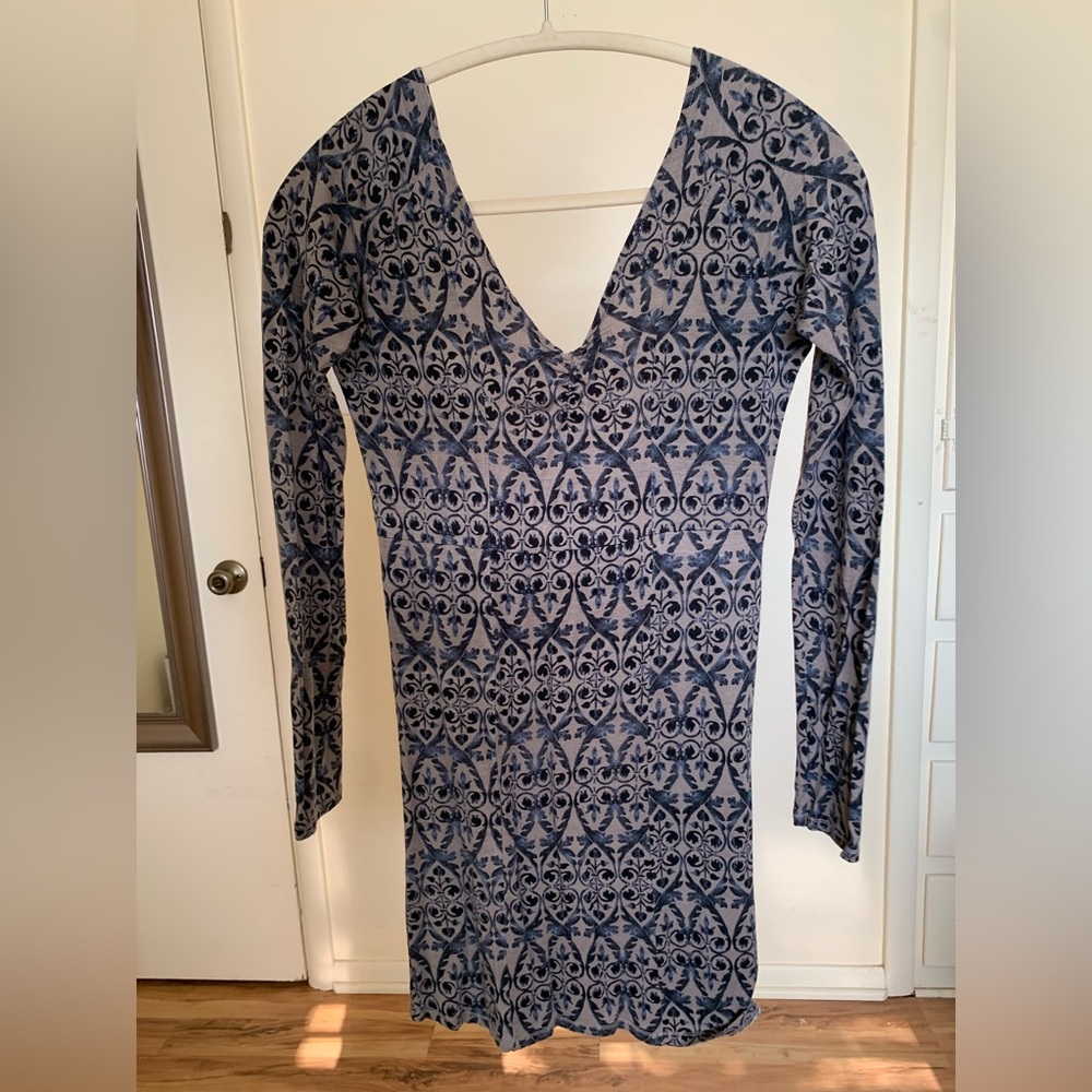 Free People Intimately Long Sleeve Dress | S | Grey